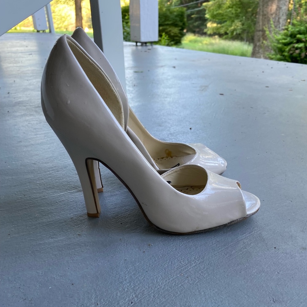 Nude Open Toe Heels
